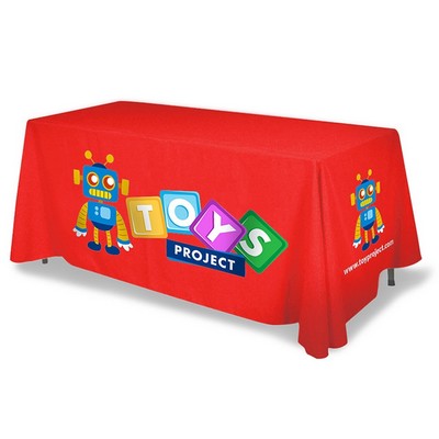 6' Draped 4-Sided Table Cover (Full Color All Wrap)